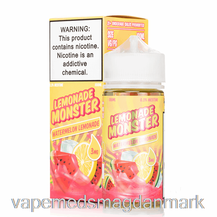 Engangs Vape Danmark Vandmelon Limonade - Limonade Monster - 100ml 0mg